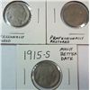 Image 1 : 3  1915S  Buffalo nickels  full horn clear dates