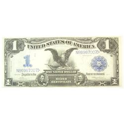 1899 $1 date above silver certificate  AU