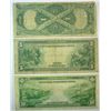 Image 2 : 3 pieces old currency--1914 $5 and $10 FRnotes;1917 $1 note  VG