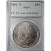 Image 1 : 1881S Morgan $  PCGS64