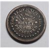 Image 1 : ARMY/NAVY Patriotic Civil War token  VF