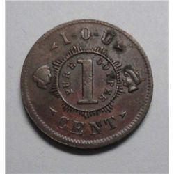 Store card Civil War token XF