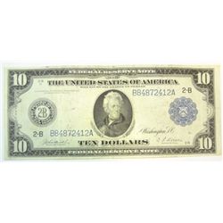 1914 $10  FR  note  Fine
