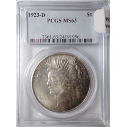 1923D Peace $  PCGS63