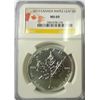Image 1 : 2012 Canada  Maple Leaf 1oz.   silver