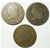 Image 1 : 3  1828  half cents  G/VG