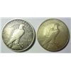 Image 2 : 1922D  Fine and an AU 1935 Peace $