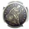 Image 2 : 1842 Seated $  NGC XF details scratch reverse