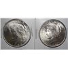 Image 1 : 2 1922 Peace $  all original undipped MS63