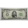 Image 1 : 1928B $5 FRN green seal  VF/XF