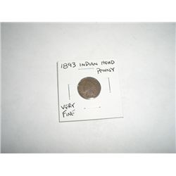1893 Indian Head Penny - NICE COIN *VERY FINE GRADE*!!