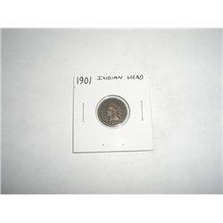 1901 Indian Head Penny - NICE COIN *PLEASE LOOK AT PICTURE  TO DETERMINE GRADE*!!