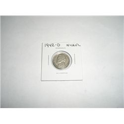 1942-D Jefferson Nickel - NICE COIN *PLEASE LOOK AT PICTURE TO DETERMINE GRADE*!!