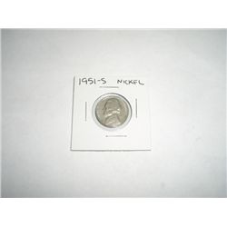 1951-S Jefferson Nickel - NICE COIN *PLEASE LOOK AT PICTURE TO DETERMINE GRADE*!!