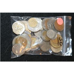 Foreign Coin, various dates, conditions & denominations, lot of 50