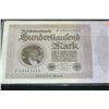 Image 1 : 1923 German 100000 Bunderhaufend Mark Foreign Bank Note