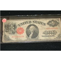 1917 United States Note $1, Red Seal, #N70192027A Large Washington
