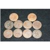 Image 1 : Great Britain One Penny Foreign Coin, various dates & conditions, lot of 10
