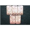 Image 2 : 2012 Copper Ingot, .999 Fine 1 Oz., lot of 5