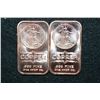 Image 1 : 2012 Copper Ingot, .999 Fine 1 Oz., lot of 2