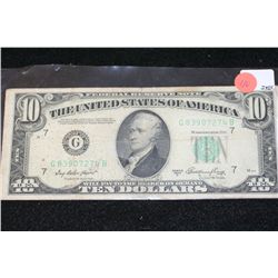 1950-A US Federal Reserve Note $10, Chicago IL Reserve, #G83907274B