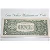 Image 2 : 1999 US Federal Reserve Note $1, Atlanta GA Reserve, #F20011152H; Millennium Note (Features 2001 in 