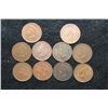Image 1 : Indian Head Penny, various dates & conditions, lot of 10