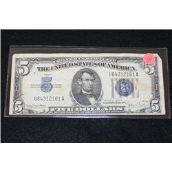 1934-D US Silver Certificate $5, Blue Seal, #U64312161A