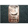 Image 1 : 2012 Copper Ingot, .999 Fine 1 Oz.