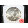Image 2 : 1924 Peace $1, NGC Graded BU