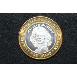 MGM Grand Limited Edition Two-Tone $10 Gaming Token "Marilyn Monroe", .999 Fine