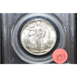 1941-D Walking Liberty Half Dollar, PCGS Graded MS65