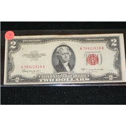 1953-C United States Note $2, Red Seal, #A78922818A