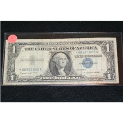 1957-A US Silver Certificate $1, Blue Seal, # *66811865A (Star Note)