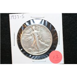 1937-S Walking Liberty Half Dollar