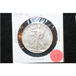 1939-D Walking Liberty Half Dollar