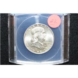 1950 Ben Franklin Half Dollar, ANACS Graded AU58