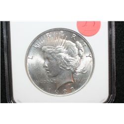 1923 Peace $1, NGC Graded MS62