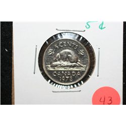 1973 Canada 5 Cent Foreign Coin
