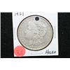 Image 1 : 1921 Silver Morgan $1, Holed