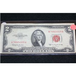 1953-C United States Note $2, Red Seal, #A78924029A
