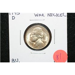 1945-D Jefferson War Nickel, BU