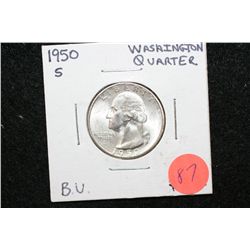 1950-S Washington Quarter, BU