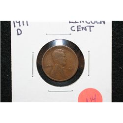 1911-D Wheatback Penny