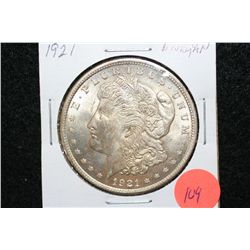 1921 Silver Morgan $1