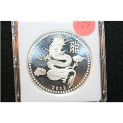 2012 Year of the Dragon Foreign Coin, .999 Fine 1 Oz., MCPCG Graded PF69