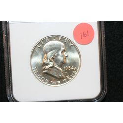 1954-D Ben Franklin Half Dollar, NGC Graded MS64