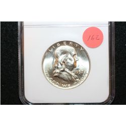 1957-D Ben Franklin Half Dollar, NGC Graded MS64
