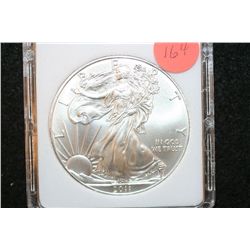 2011 Silver Eagle $1, MCPCG Graded MS70