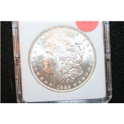 1885-O Silver Morgan $1, MCPCG Graded MS62
